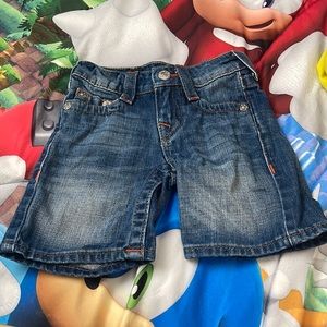 Toddler boy True Religion jean shorts